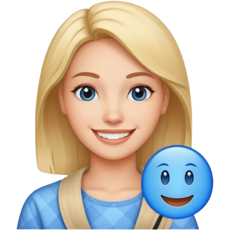 Mavi tik tiktok kadını sil emoji