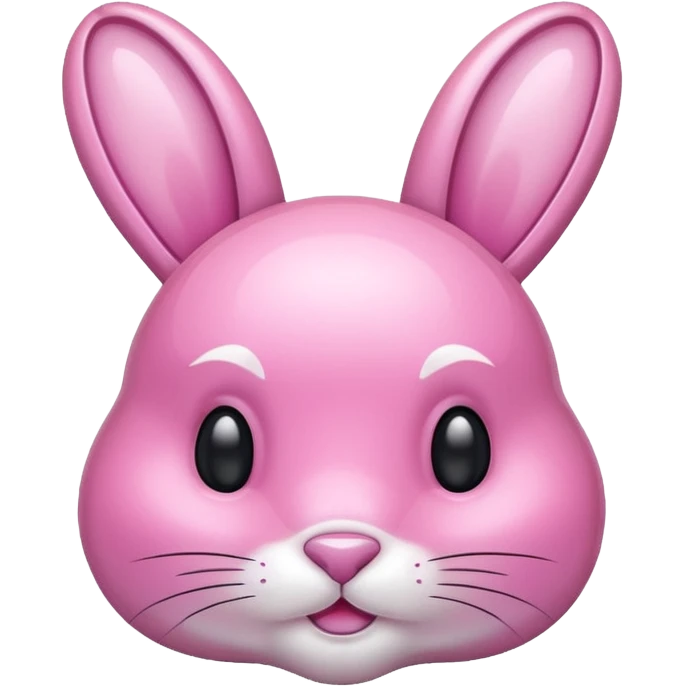 crystal bunny pink emoji