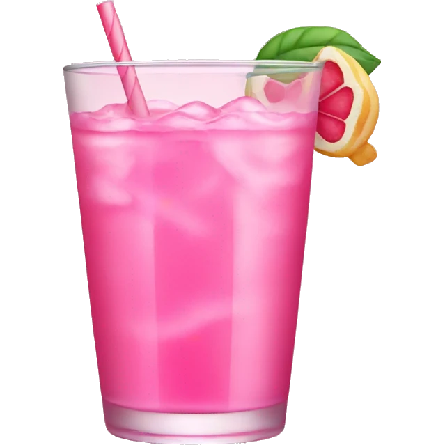 Pink drinks emoji