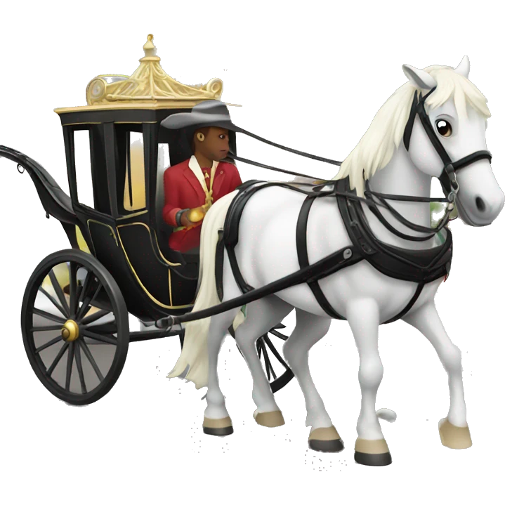 Horse and carriage ride emoji