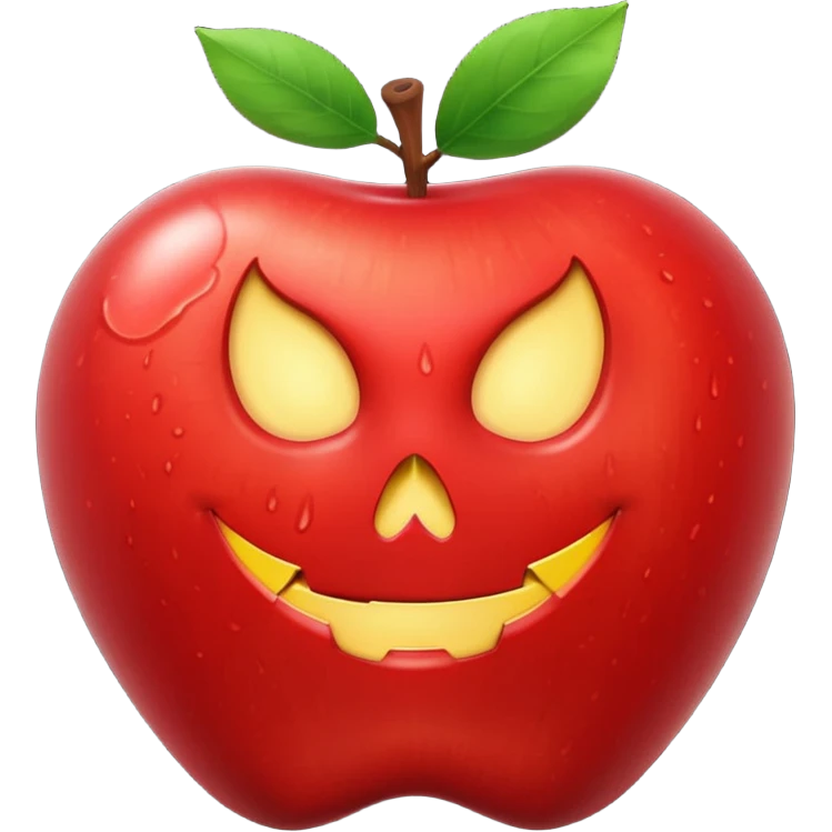 A poison apple that reads NSFW emoji