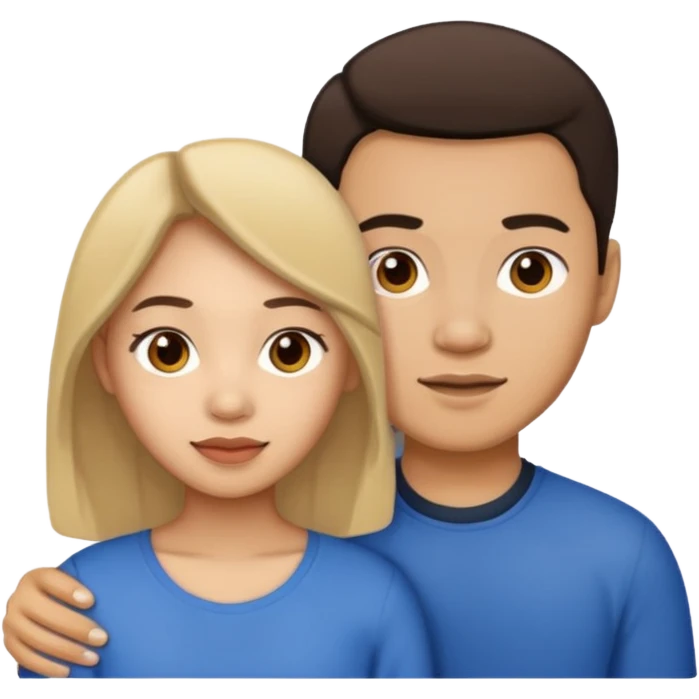 Filipino female with a light skin male emoji