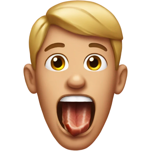 eating meat emoji