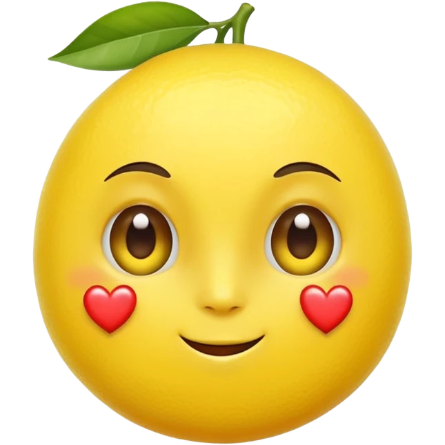 lemon with heart eyes emoji