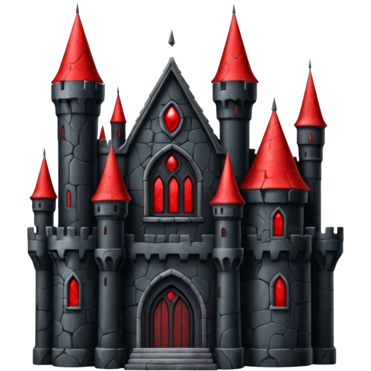 Dark Castle with the colors red and black emoji