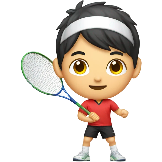 Asian badminton player emoji