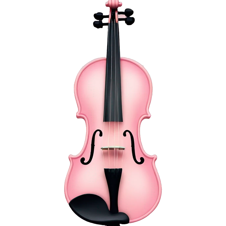 soft pastel pink violin emoji