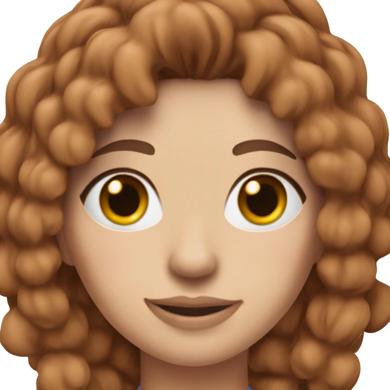 Edmonton oilers nhl female fan with brown hair emoji