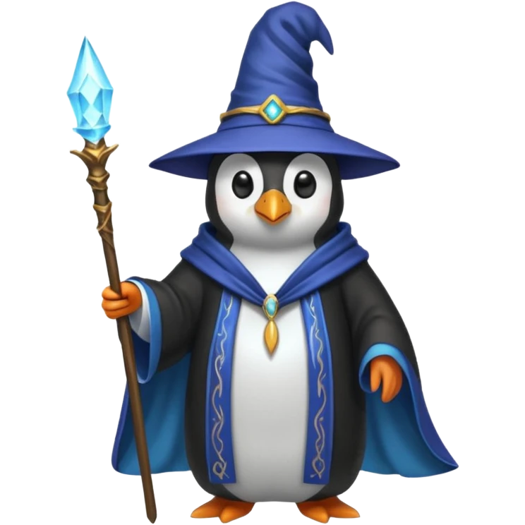Penguin Wizard emoji
