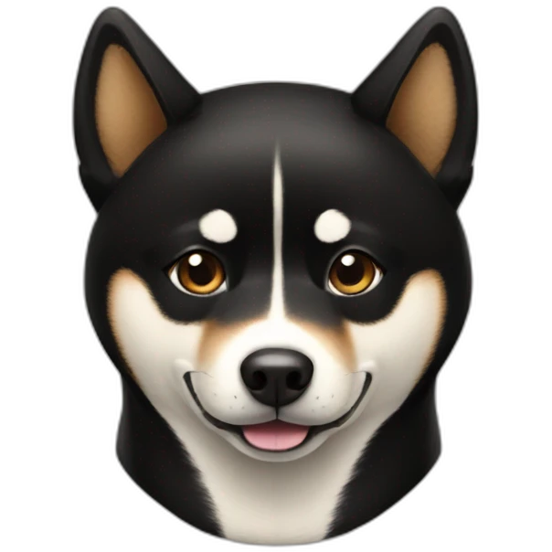 Black shiba inu emoji