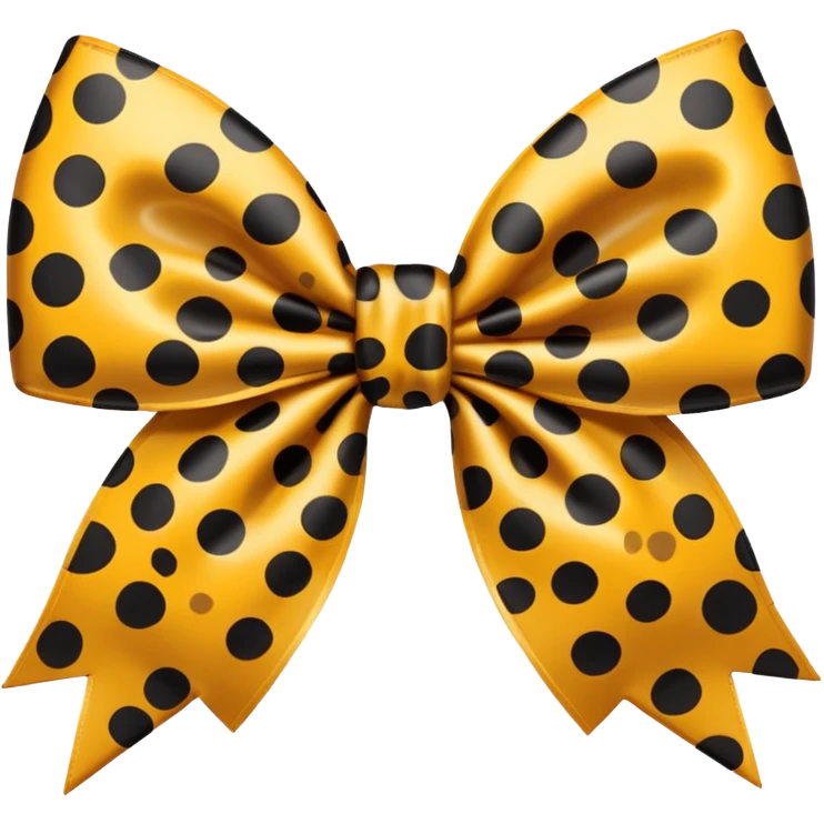 Leopard print bow emoji