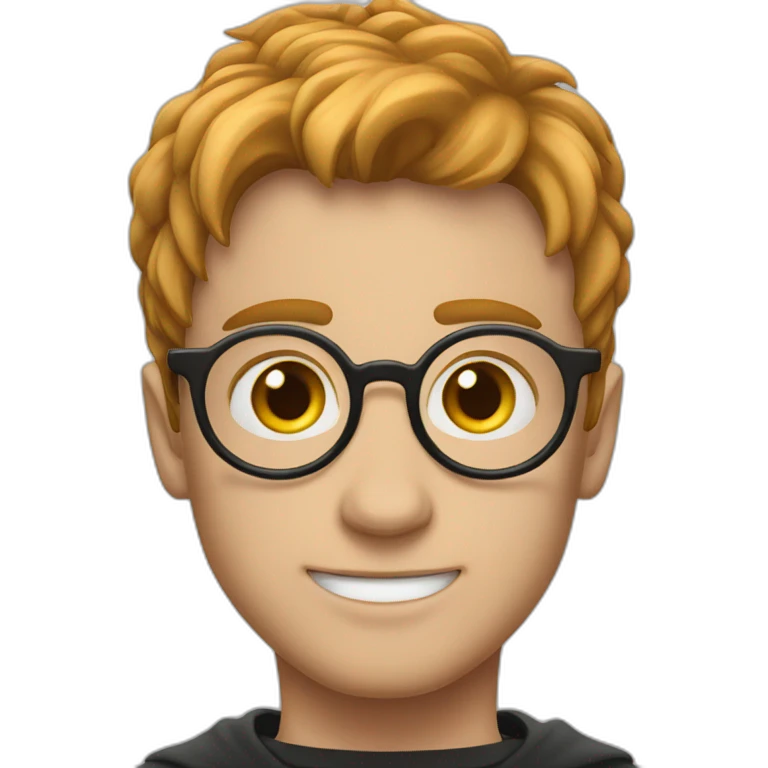 Harry Potter with lightening bolt on his forehead emoji