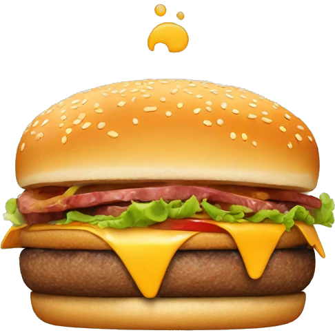 Burger with more meat  emoji