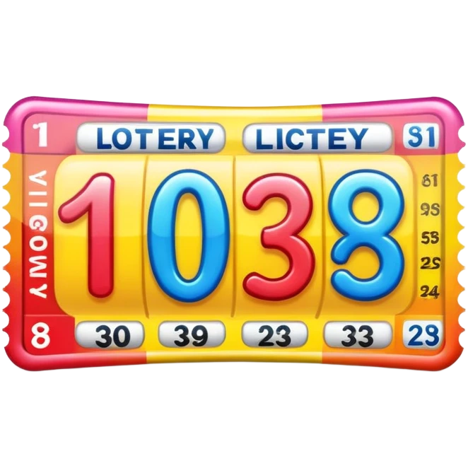 Lottery ticket emoji