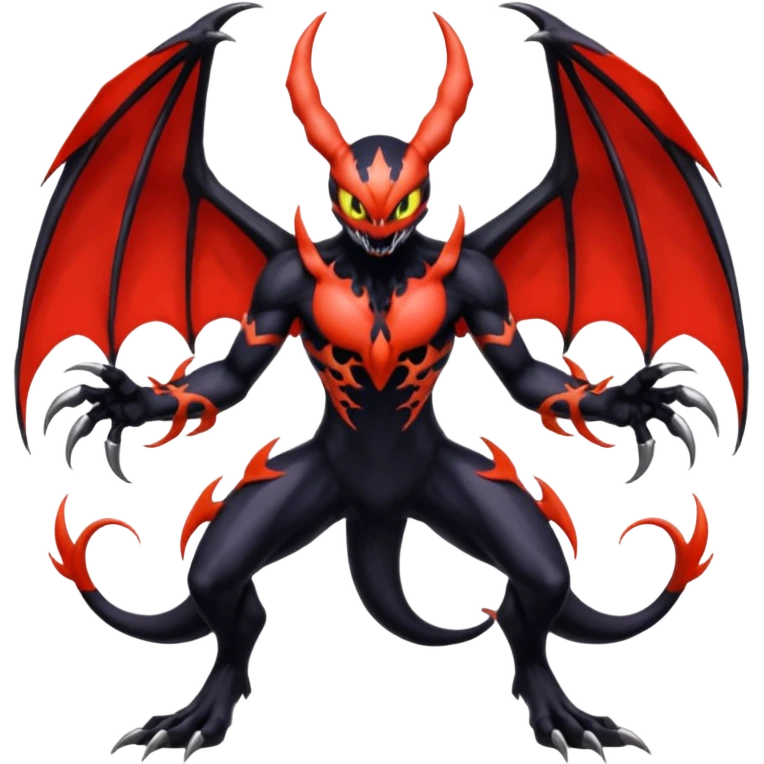Venom-Pikachu-Yveltal-Lunala-Fakémon-hybrid-creature (full body)  emoji