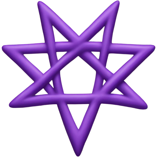 Purple heartagram  emoji