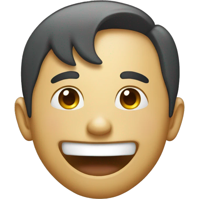 Face like laughing and looking away emoji