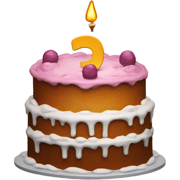 Cake with RR on top emoji