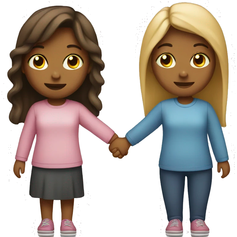 Girls holding hands  emoji