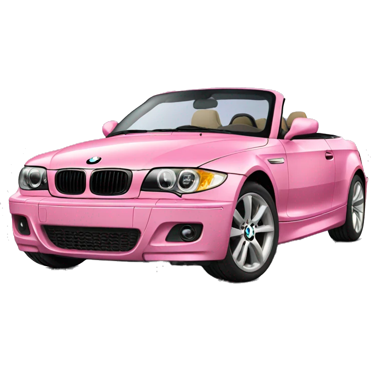 pink convertible 128i bmw emoji