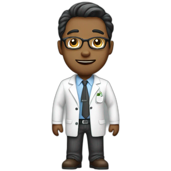 Cute male psychiatrist emoji