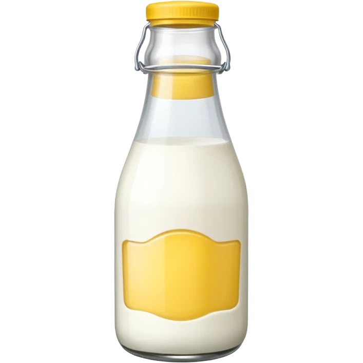 baby Milk bottle with yellow cap  emoji