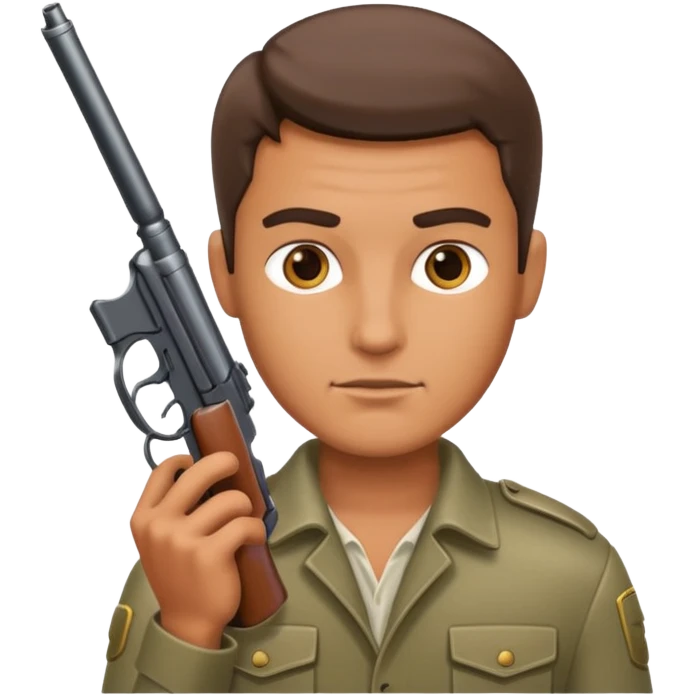 Man with gun emoji