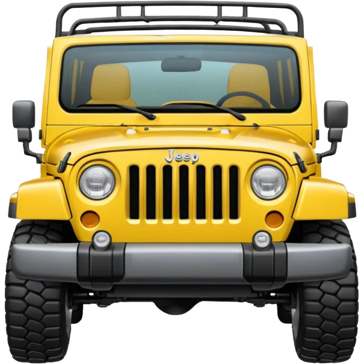 yellow jeep emoji
