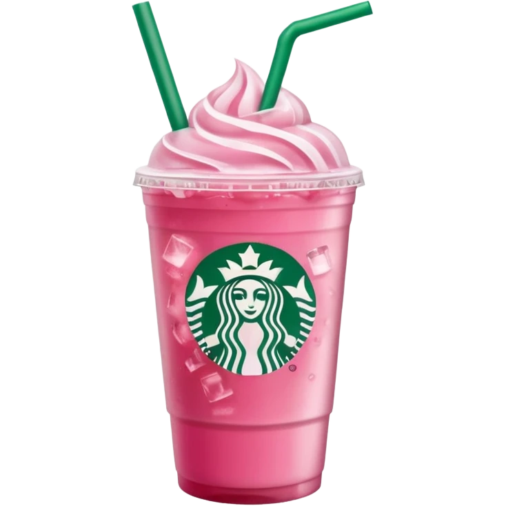 Starbucks pink drink emoji
