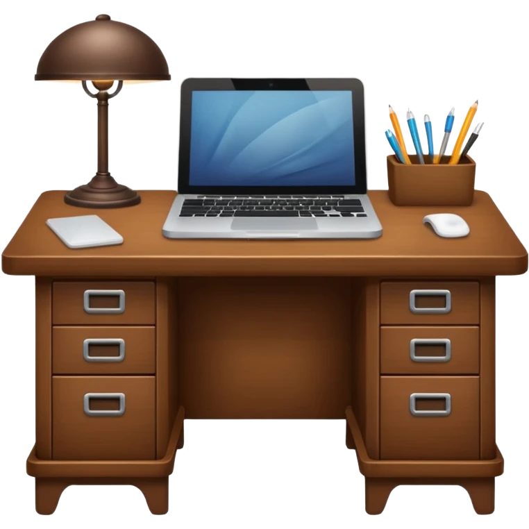 wood desk  emoji