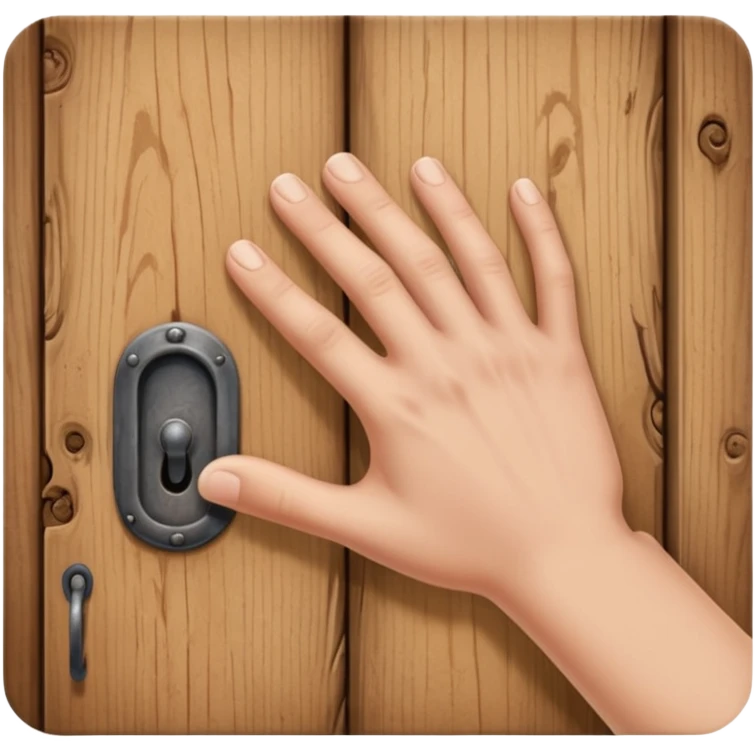 hand knock the door emoji