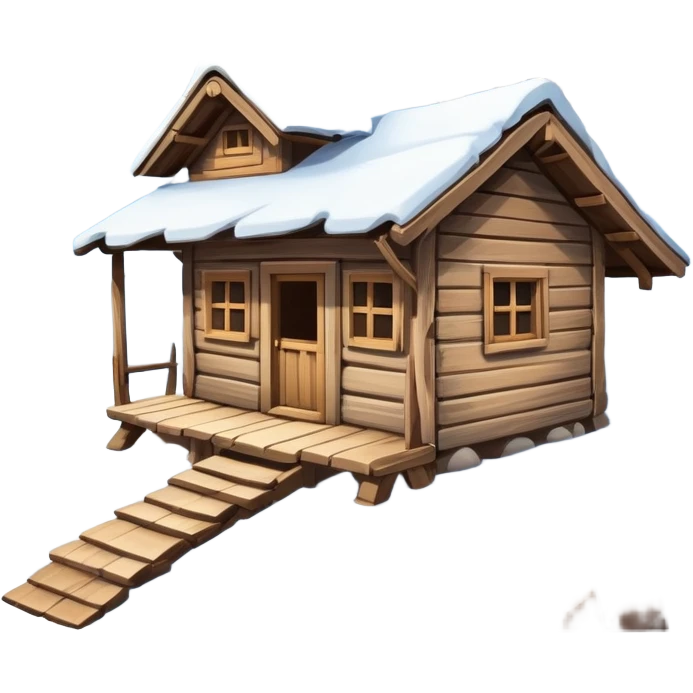 A hut in the mountains  emoji