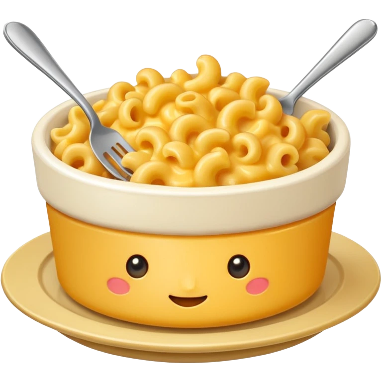 mac and cheese no fork emoji