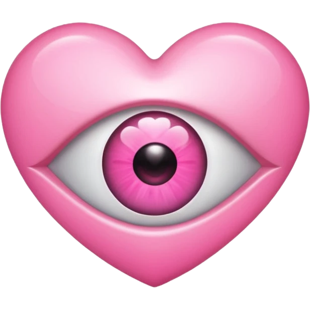 pink heart eye emoji