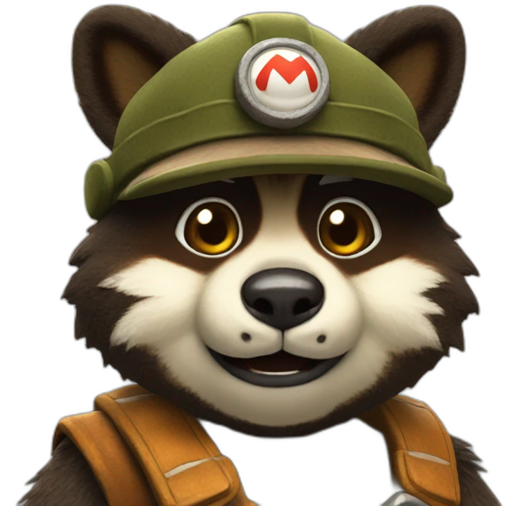 Mario tanuki emoji