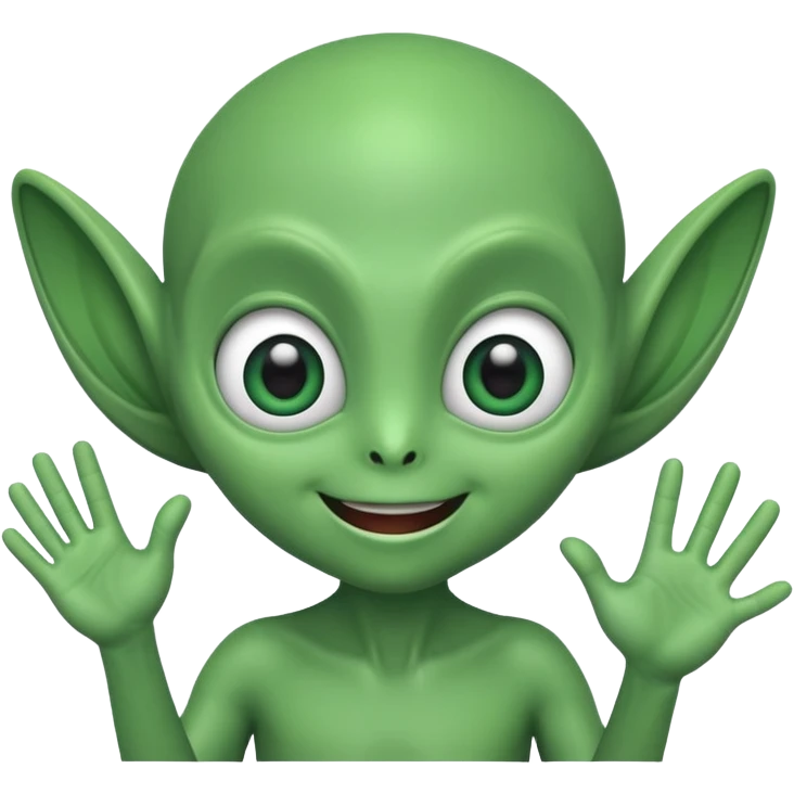 Extraterrestre qui salut  emoji