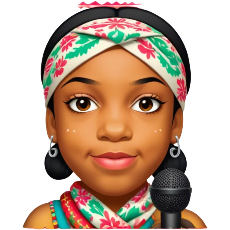 Colorful Singer emoji
