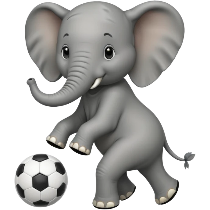 축구하는 코끼리 emoji