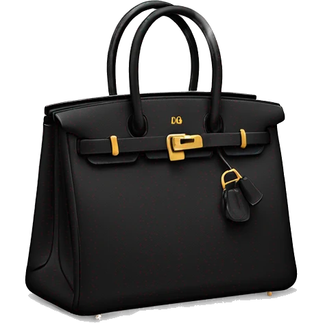 black hermes birkin bag emoji