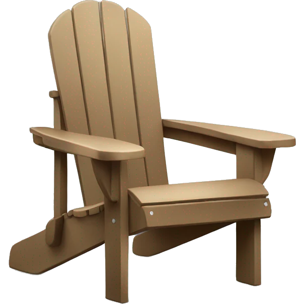 Adirondack chair emoji