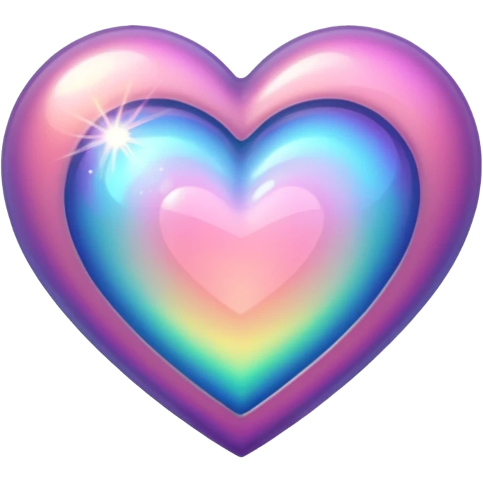 Heart with shimmering  emoji