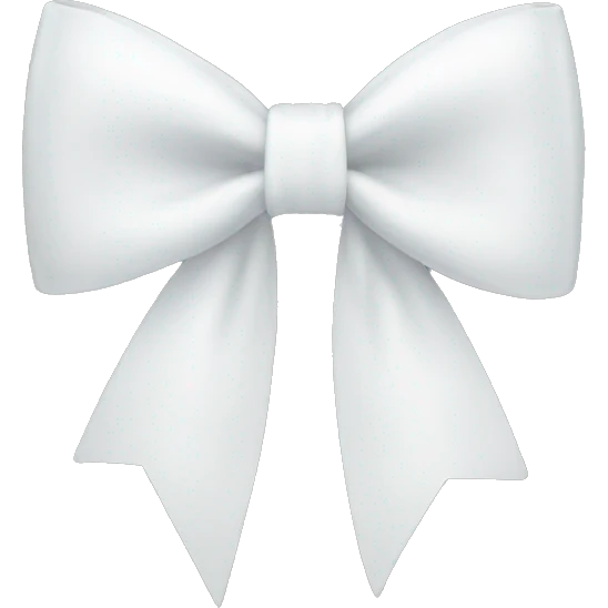 White bow  emoji