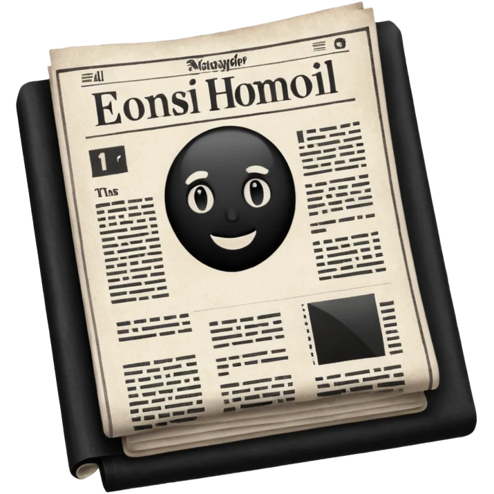 all-black newspaper even pages emoji