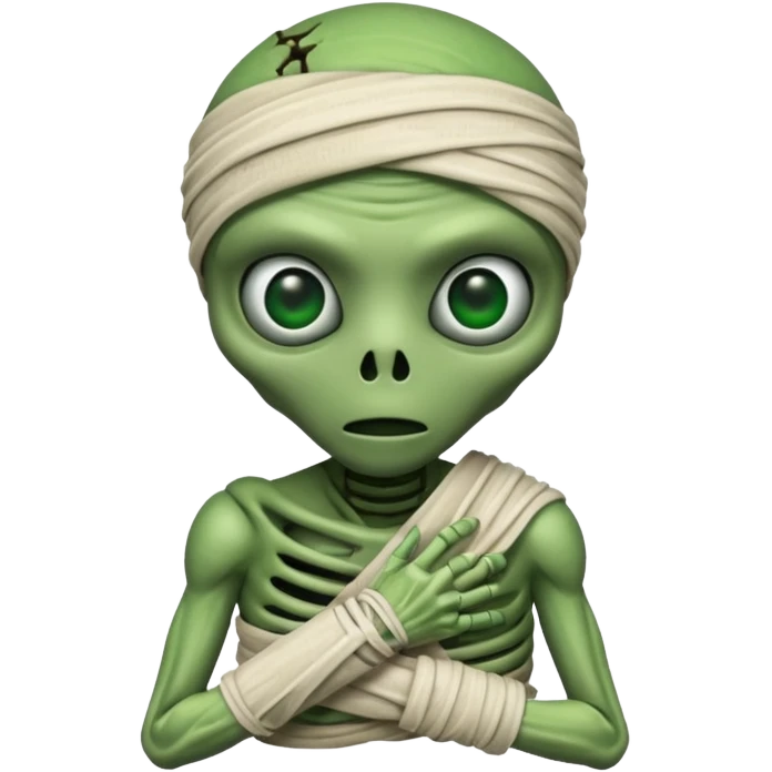 Alien mummy emoji