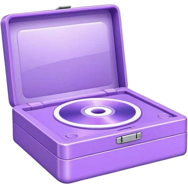 aesthetically pleasing CD game box in lavender color emoji