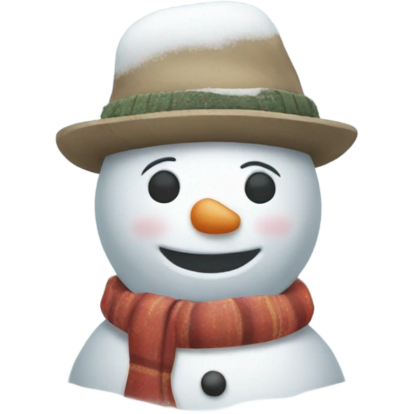 Trailer park snowman emoji