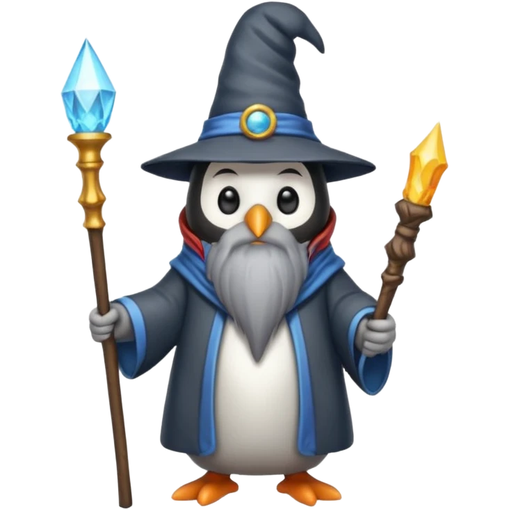 Penguin Wizard emoji