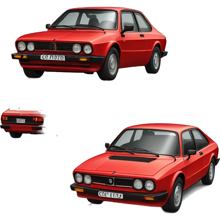 alf romeo alfetta gtv 1981 red emoji