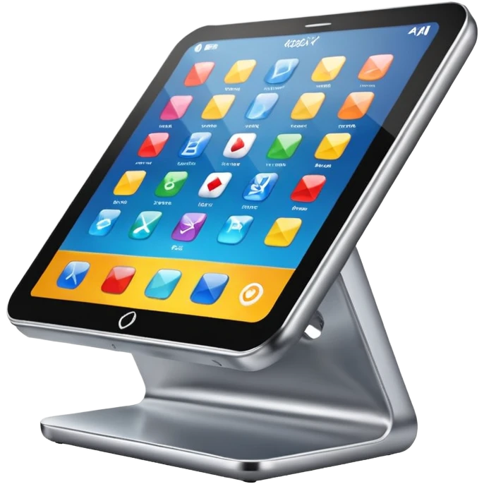 digital kiosk for shopping emoji