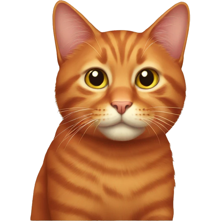 Red cat emoji